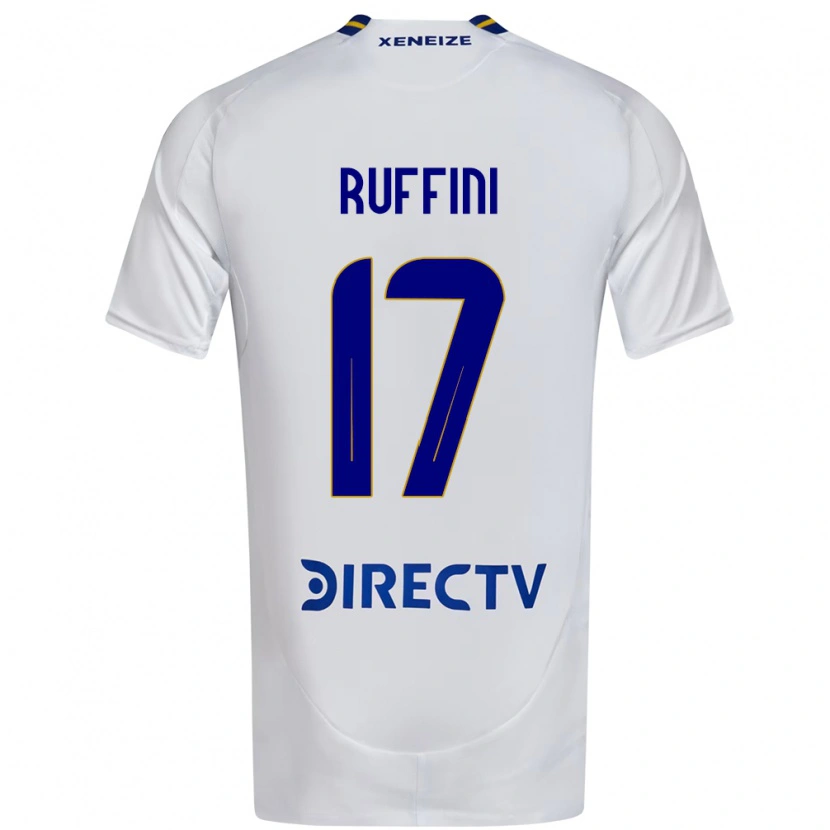 Danxen Barn Lola Ruffini #17 Vit Blå Bortatröja Matchtröjor 2025/26 Tröjor T-Tröja