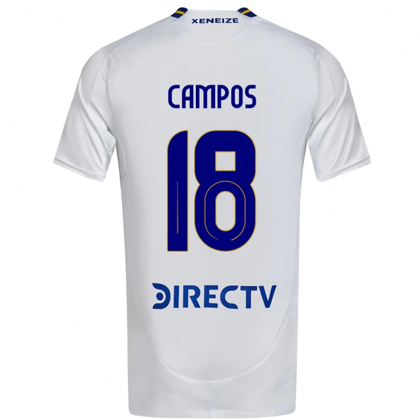 Danxen Barn Brisa Campos #18 Vit Blå Bortatröja Matchtröjor 2025/26 Tröjor T-Tröja