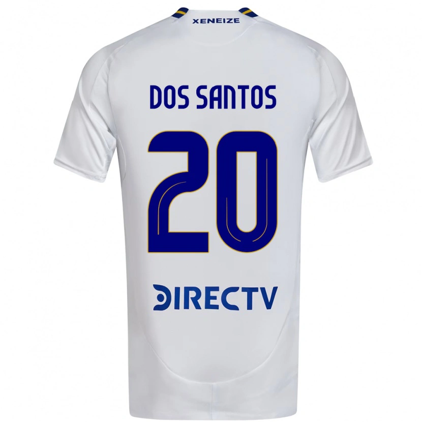 Danxen Barn Celeste Dos Santos #20 Vit Blå Bortatröja Matchtröjor 2025/26 Tröjor T-Tröja