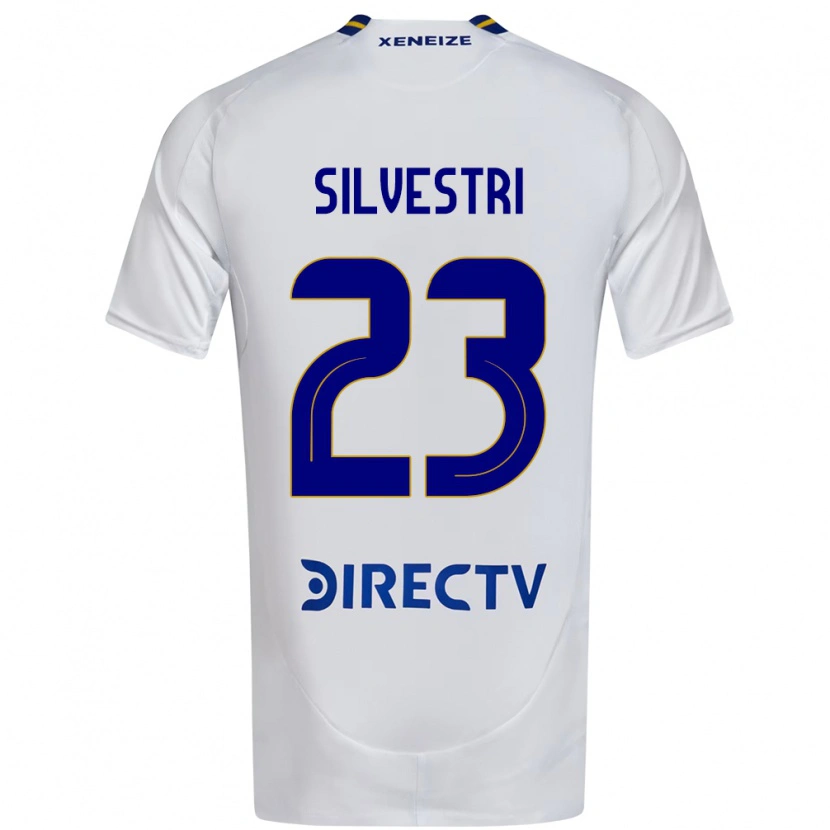 Danxen Barn Delfina Silvestri #23 Vit Blå Bortatröja Matchtröjor 2025/26 Tröjor T-Tröja