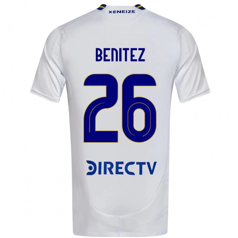Danxen Barn Lorena Benítez #26 Vit Blå Bortatröja Matchtröjor 2025/26 Tröjor T-Tröja