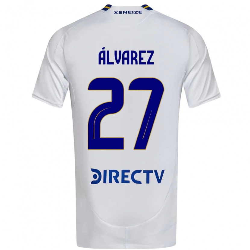 Danxen Barn Violeta Álvarez #27 Vit Blå Bortatröja Matchtröjor 2025/26 Tröjor T-Tröja