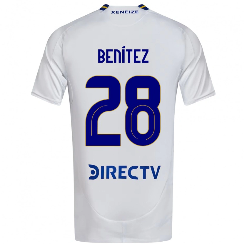 Danxen Barn Yazmín Benítez #28 Vit Blå Bortatröja Matchtröjor 2025/26 Tröjor T-Tröja