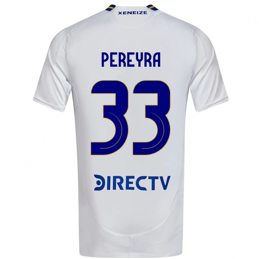 Danxen Barn Araceli Pereyra #33 Vit Blå Bortatröja Matchtröjor 2025/26 Tröjor T-Tröja
