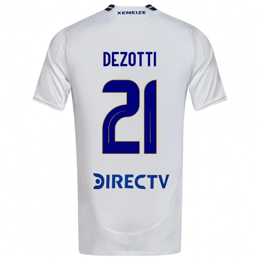 Danxen Barn Martina Dezotti #21 Vit Blå Bortatröja Matchtröjor 2025/26 Tröjor T-Tröja
