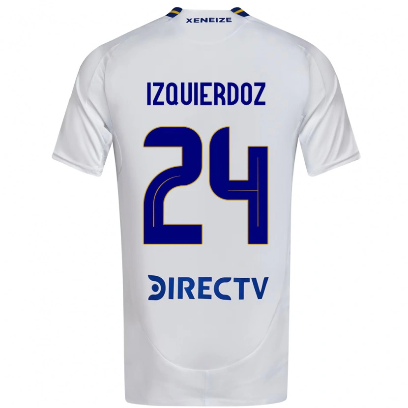 Danxen Barn Carlos Izquierdoz #24 Vit Blå Bortatröja Matchtröjor 2025/26 Tröjor T-Tröja