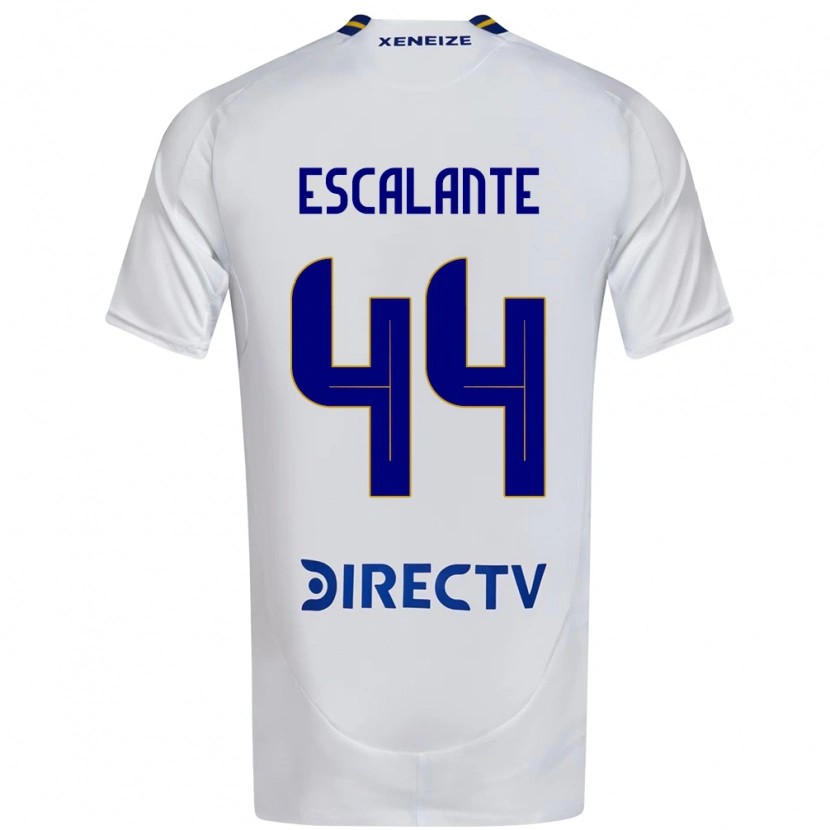Danxen Barn Israel Escalante #44 Vit Blå Bortatröja Matchtröjor 2025/26 Tröjor T-Tröja