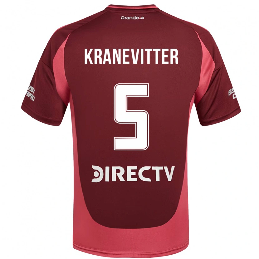 Danxen Barn Matías Kranevitter #5 Vinröd Magenta Bortatröja Matchtröjor 2025/26 Tröjor T-Tröja