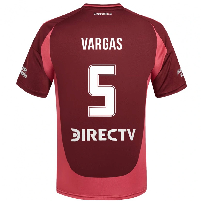 Danxen Barn Agustina Vargas #5 Vinröd Magenta Bortatröja Matchtröjor 2025/26 Tröjor T-Tröja