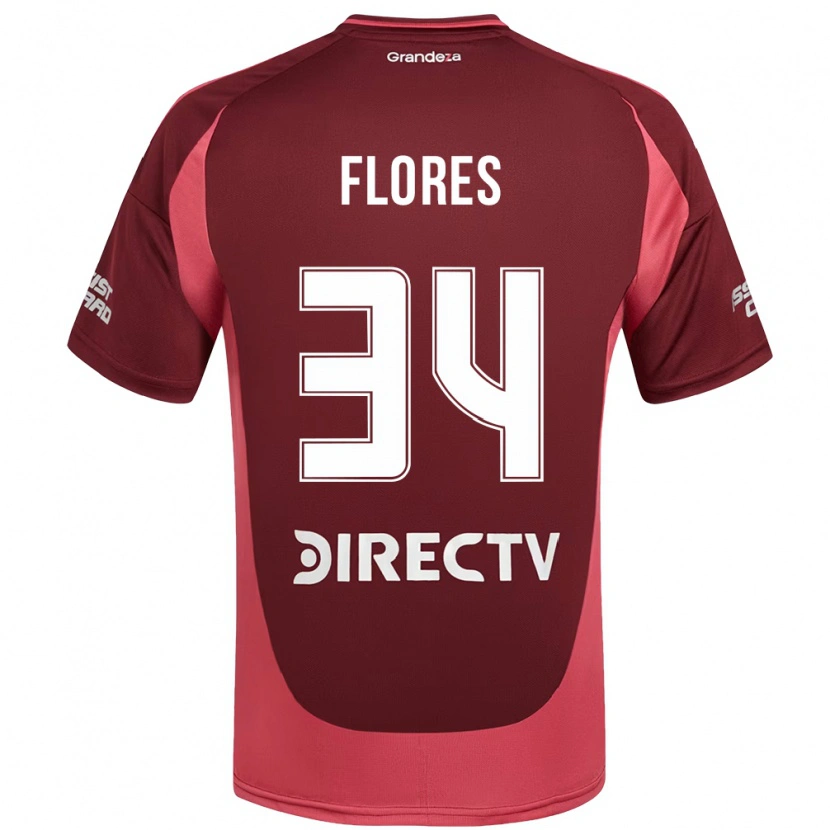 Danxen Barn Brenda Flores #34 Vinröd Magenta Bortatröja Matchtröjor 2025/26 Tröjor T-Tröja