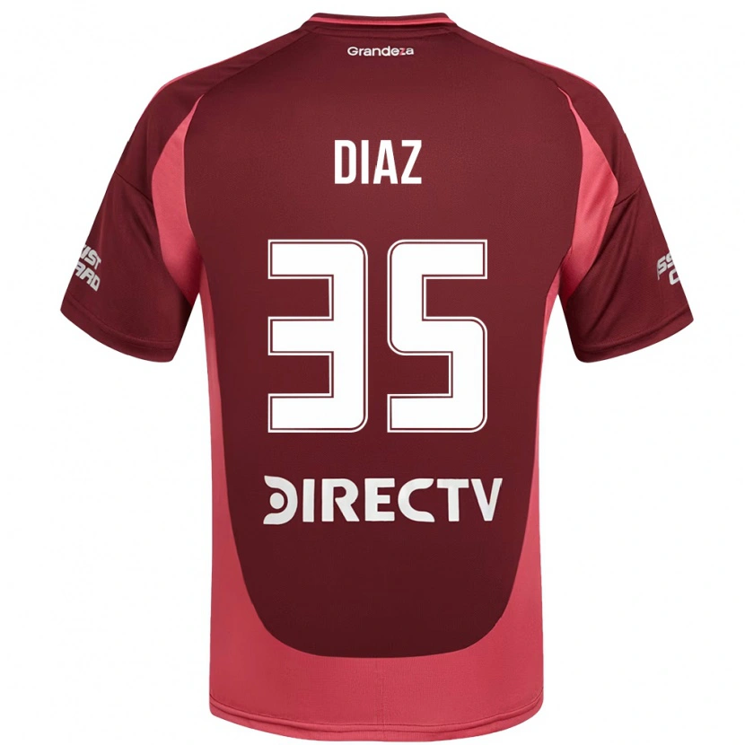 Danxen Barn Leonardo Diaz #35 Vinröd Magenta Bortatröja Matchtröjor 2025/26 Tröjor T-Tröja