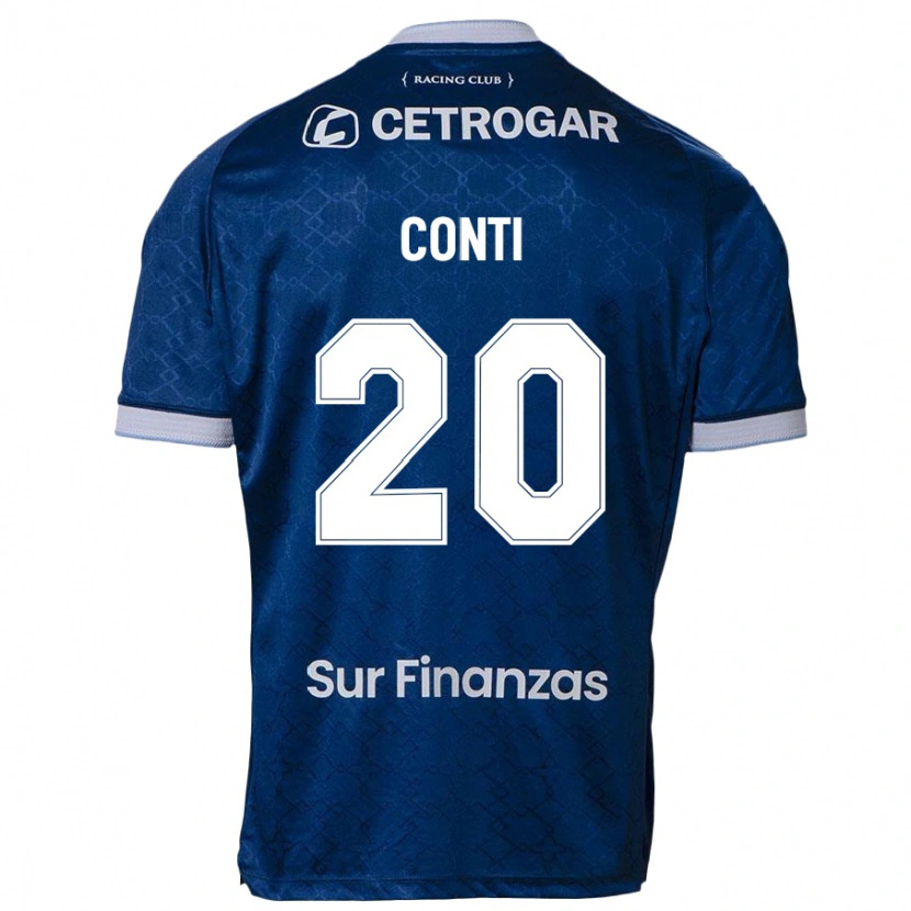 Danxen Barn Germán Conti #20 Mörkblå Bortatröja Matchtröjor 2025/26 Tröjor T-Tröja