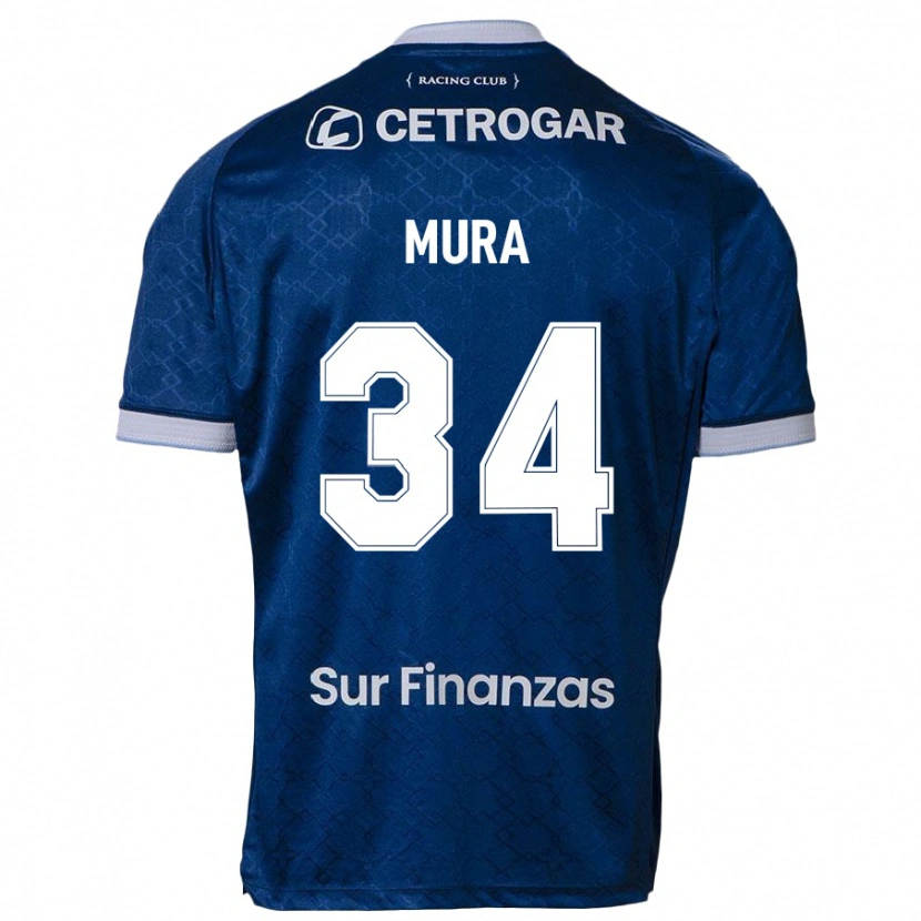 Danxen Barn Facundo Mura #34 Mörkblå Bortatröja Matchtröjor 2025/26 Tröjor T-Tröja
