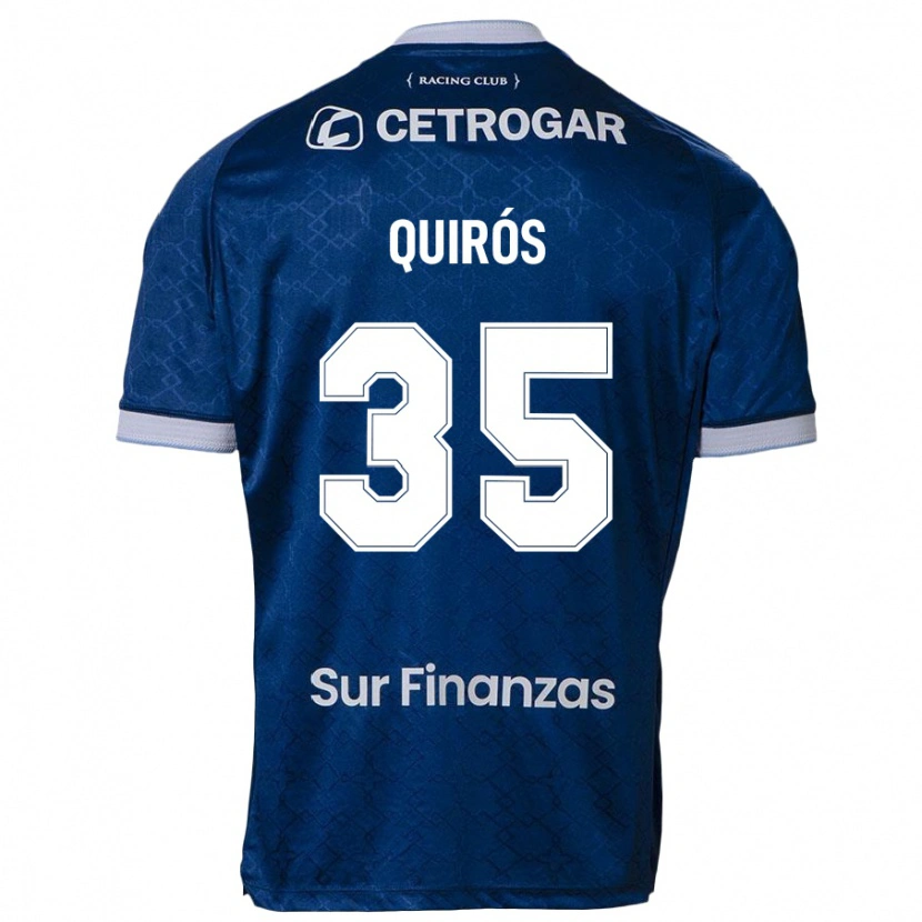 Danxen Barn Santiago Quirós #35 Mörkblå Bortatröja Matchtröjor 2025/26 Tröjor T-Tröja