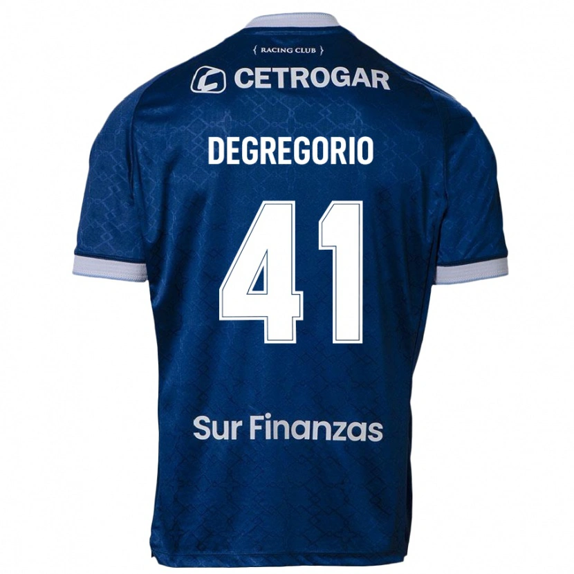 Danxen Barn Ramiro Degregorio #41 Mörkblå Bortatröja Matchtröjor 2025/26 Tröjor T-Tröja
