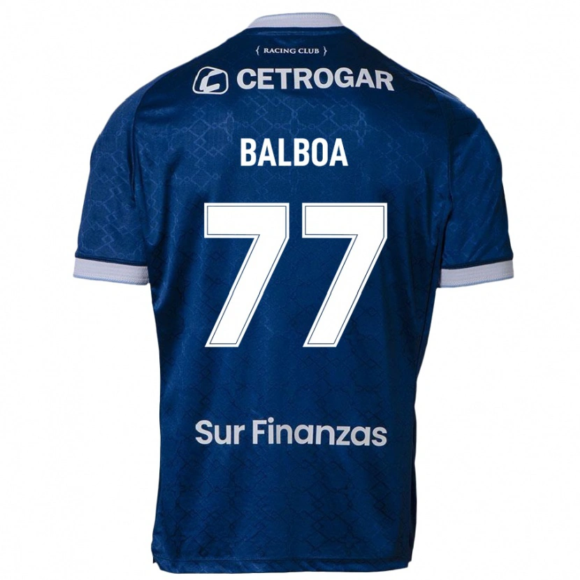 Danxen Barn Adrián Balboa #77 Mörkblå Bortatröja Matchtröjor 2025/26 Tröjor T-Tröja