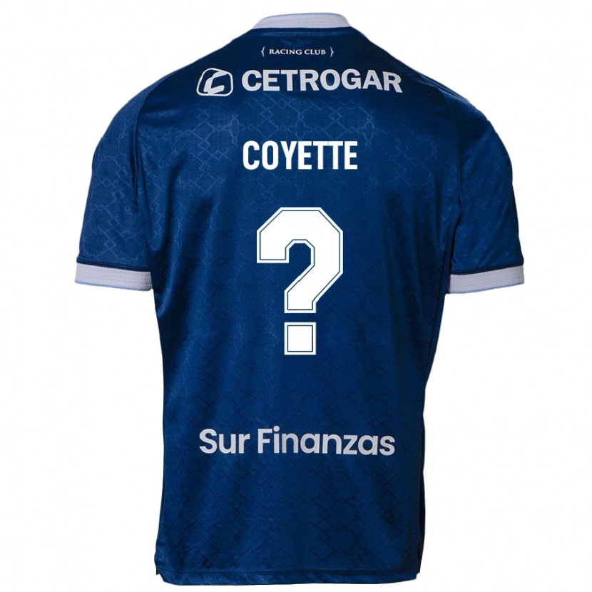 Danxen Barn Mateo Coyette #0 Mörkblå Bortatröja Matchtröjor 2025/26 Tröjor T-Tröja