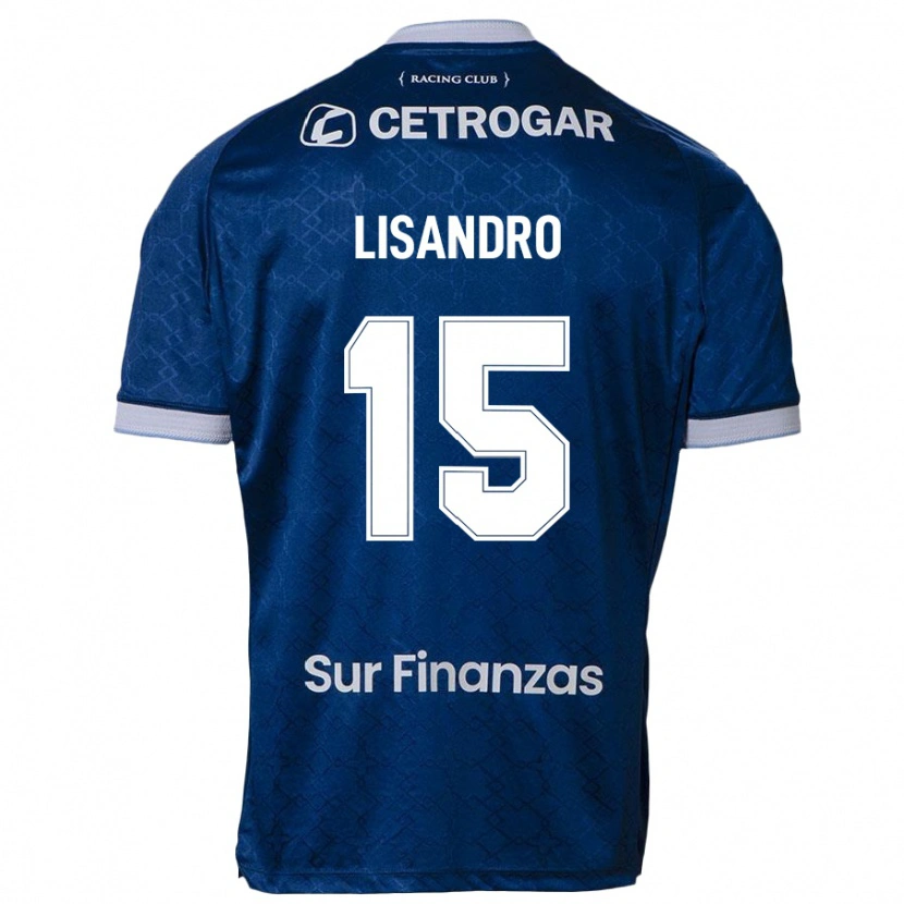 Danxen Barn Lisandro Lopez #15 Mörkblå Bortatröja Matchtröjor 2025/26 Tröjor T-Tröja