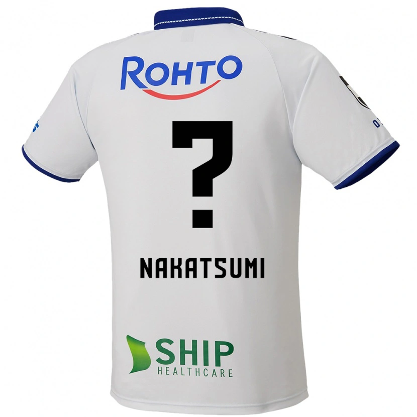 Danxen Barn Naru Nakatsumi #0 Vit Blå Svart Bortatröja Matchtröjor 2025/26 Tröjor T-Tröja