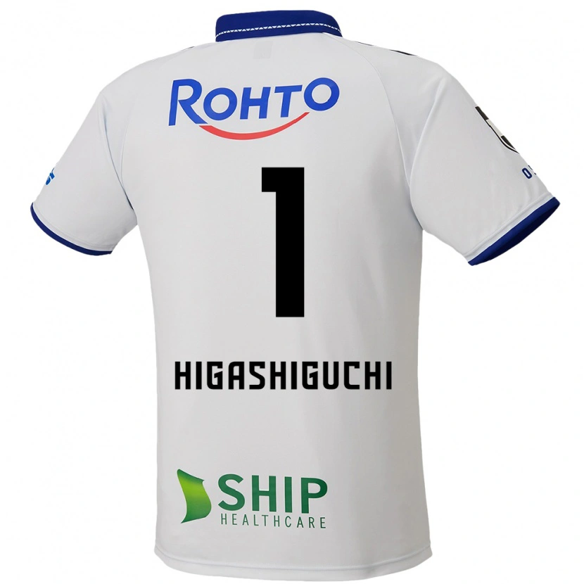 Danxen Barn Masaaki Higashiguchi #1 Vit Blå Svart Bortatröja Matchtröjor 2025/26 Tröjor T-Tröja