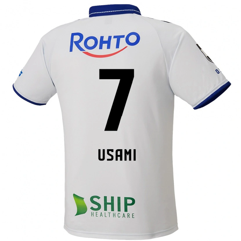 Danxen Barn Takashi Usami #7 Vit Blå Svart Bortatröja Matchtröjor 2025/26 Tröjor T-Tröja