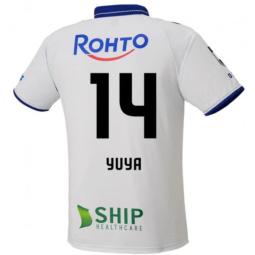 Danxen Barn Yuya Fukuda #14 Vit Blå Svart Bortatröja Matchtröjor 2025/26 Tröjor T-Tröja
