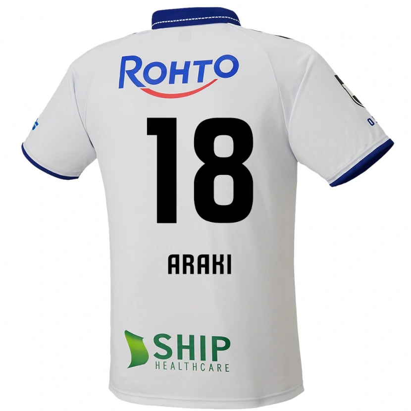 Danxen Barn Rui Araki #18 Vit Blå Svart Bortatröja Matchtröjor 2025/26 Tröjor T-Tröja