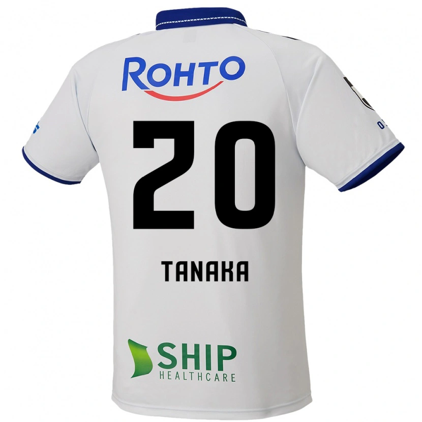 Danxen Barn Hyoga Tanaka #20 Vit Blå Svart Bortatröja Matchtröjor 2025/26 Tröjor T-Tröja