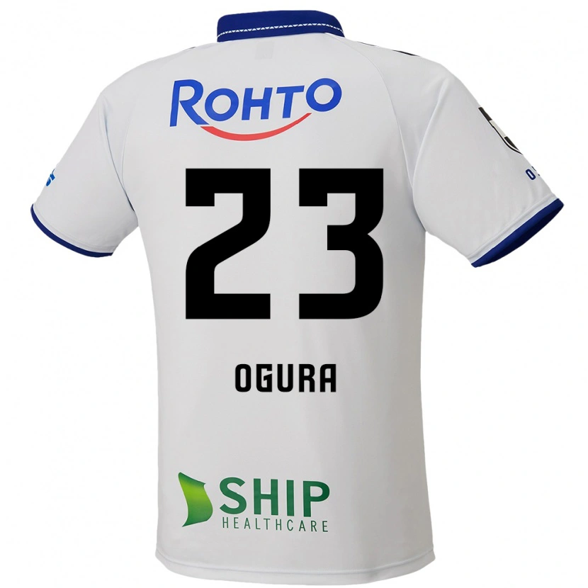 Danxen Barn Shimpei Ogura #23 Vit Blå Svart Bortatröja Matchtröjor 2025/26 Tröjor T-Tröja
