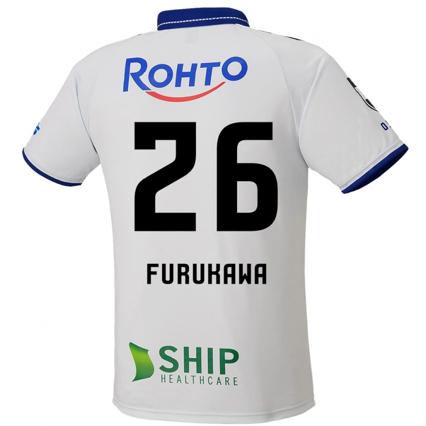 Danxen Barn Kanta Furukawa #26 Vit Blå Svart Bortatröja Matchtröjor 2025/26 Tröjor T-Tröja