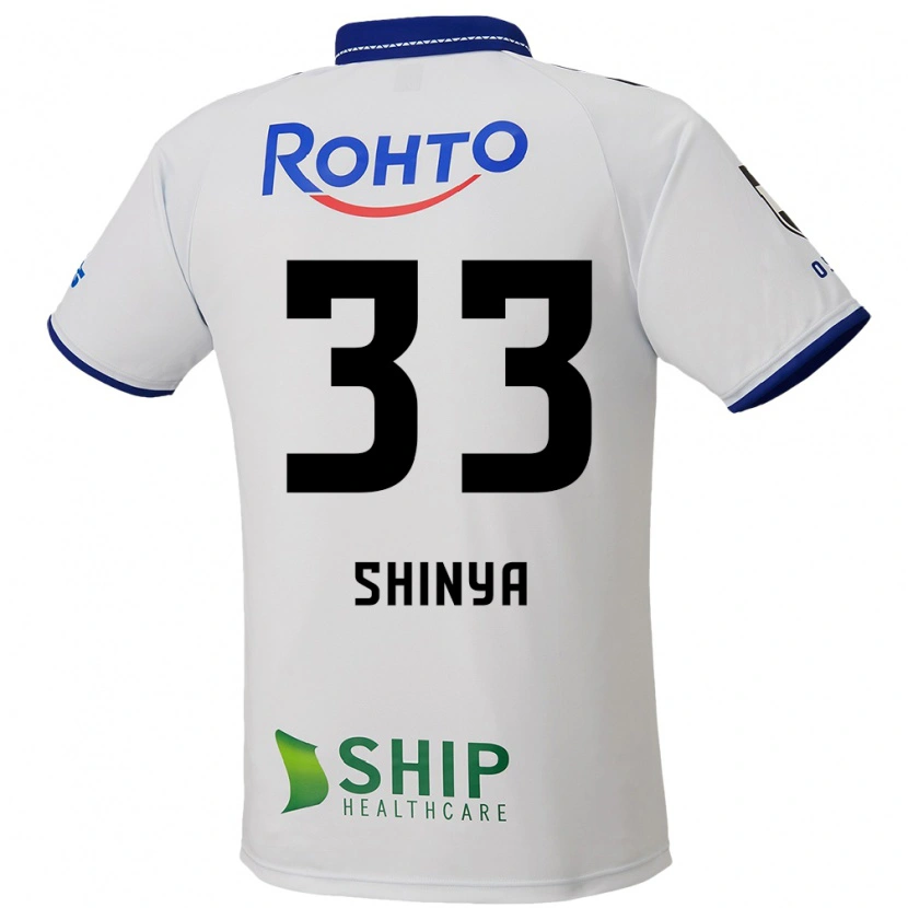 Danxen Barn Shinya Nakano #33 Vit Blå Svart Bortatröja Matchtröjor 2025/26 Tröjor T-Tröja