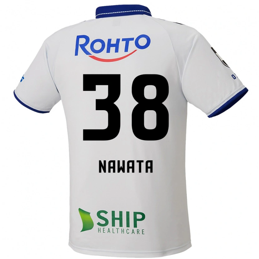 Danxen Barn Gaku Nawata #38 Vit Blå Svart Bortatröja Matchtröjor 2025/26 Tröjor T-Tröja