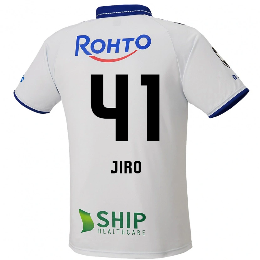 Danxen Barn Jiro Nakamura #41 Vit Blå Svart Bortatröja Matchtröjor 2025/26 Tröjor T-Tröja