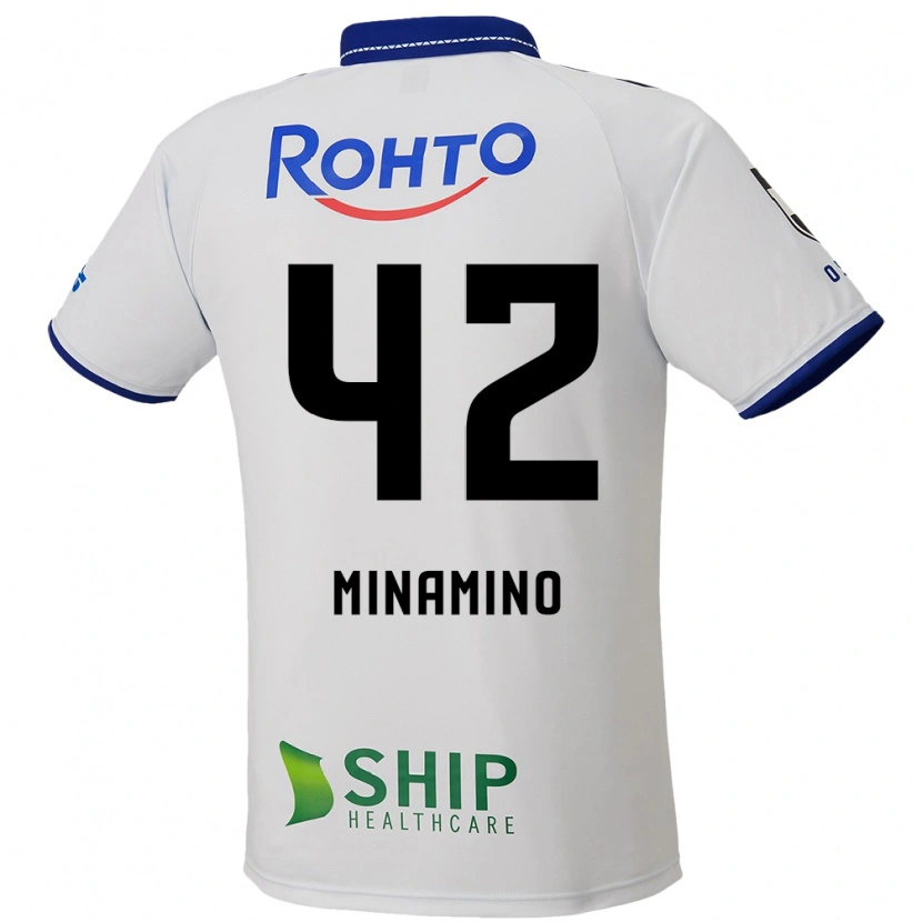 Danxen Barn Harumi Minamino #42 Vit Blå Svart Bortatröja Matchtröjor 2025/26 Tröjor T-Tröja