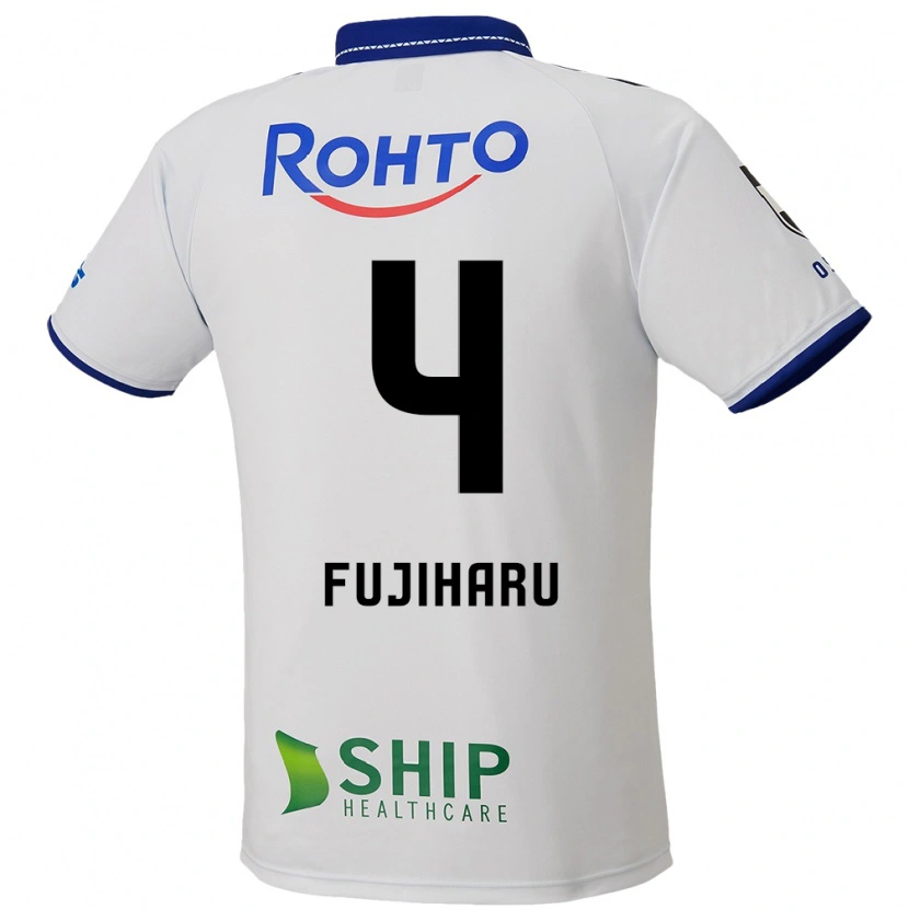 Danxen Barn Hiroki Fujiharu #4 Vit Blå Svart Bortatröja Matchtröjor 2025/26 Tröjor T-Tröja