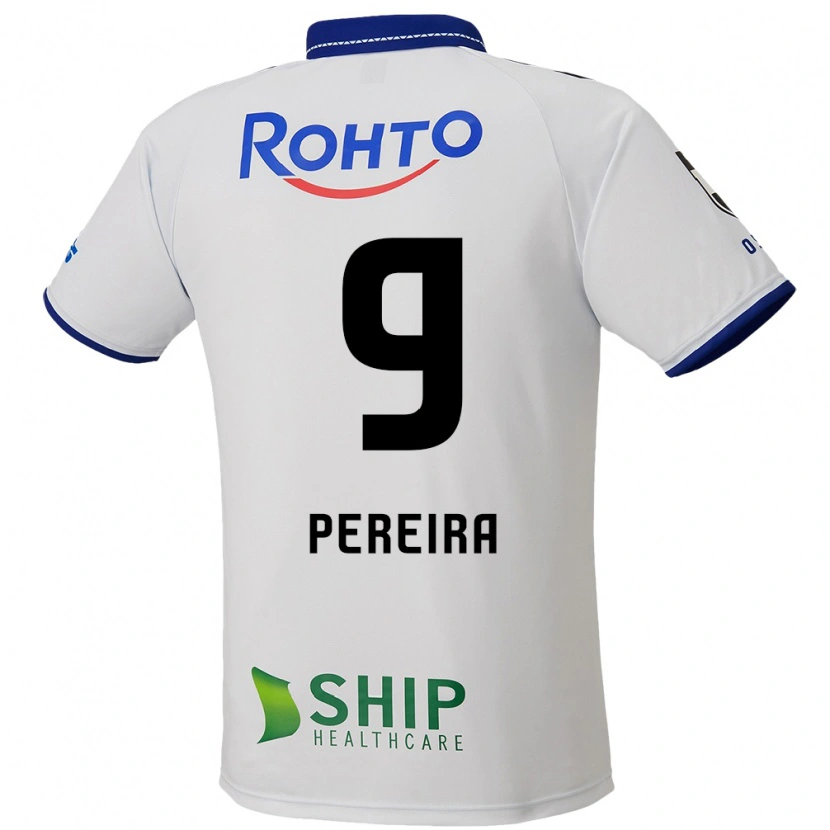 Danxen Barn Leandro Pereira #9 Vit Blå Svart Bortatröja Matchtröjor 2025/26 Tröjor T-Tröja
