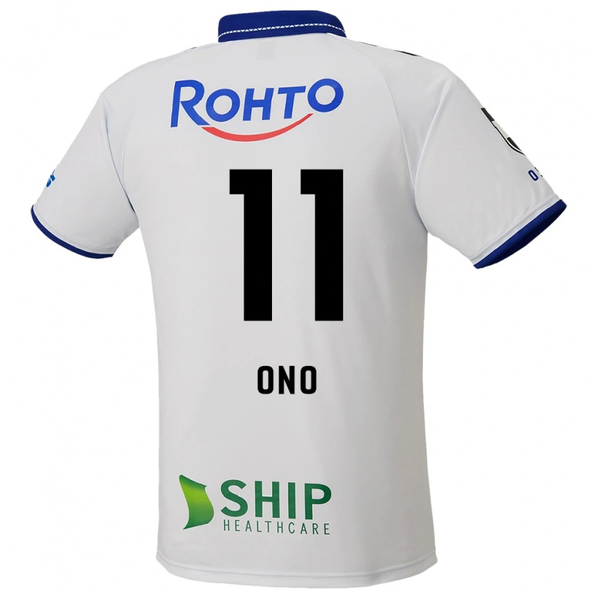Danxen Barn Yuji Ono #11 Vit Blå Svart Bortatröja Matchtröjor 2025/26 Tröjor T-Tröja
