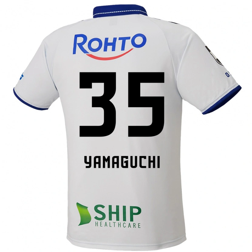 Danxen Barn Tatsuya Yamaguchi #35 Vit Blå Svart Bortatröja Matchtröjor 2025/26 Tröjor T-Tröja
