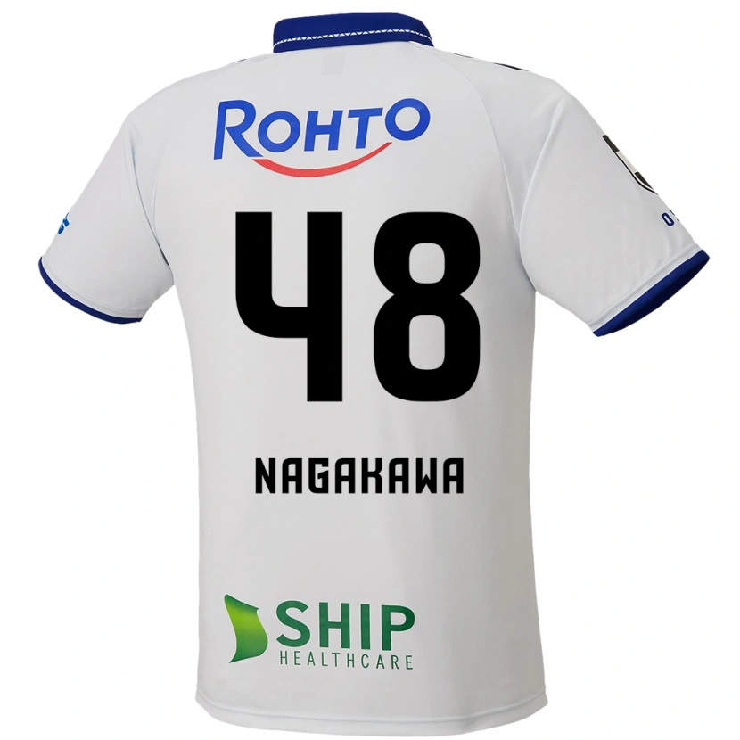 Danxen Barn Kanta Nagakawa #48 Vit Blå Svart Bortatröja Matchtröjor 2025/26 Tröjor T-Tröja
