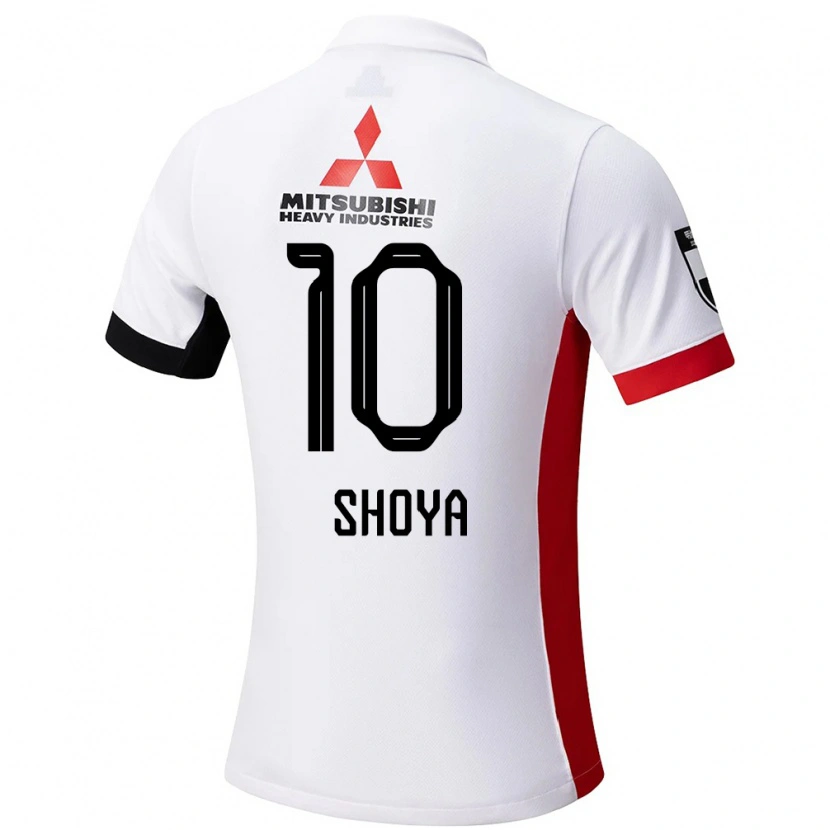 Danxen Barn Shoya Nakajima #10 Vit Svart Bortatröja Matchtröjor 2025/26 Tröjor T-Tröja