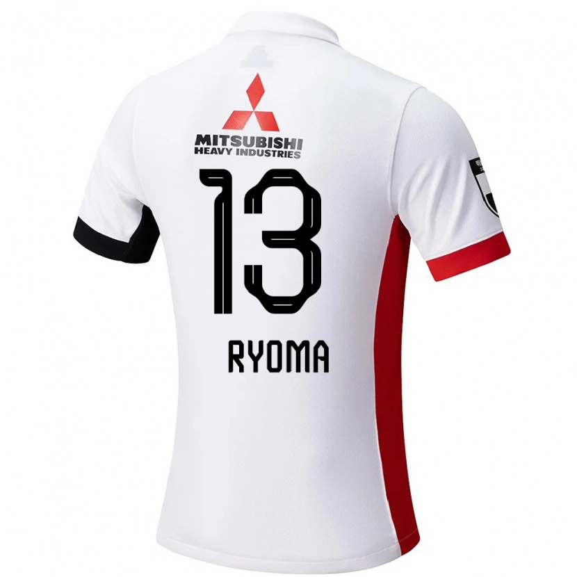 Danxen Barn Ryoma Watanabe #13 Vit Svart Bortatröja Matchtröjor 2025/26 Tröjor T-Tröja