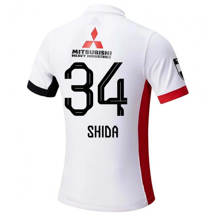 Danxen Barn Izuho Shida #34 Vit Svart Bortatröja Matchtröjor 2025/26 Tröjor T-Tröja
