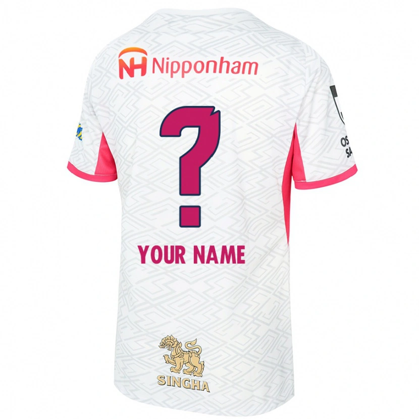Danxen Barn Ditt Namn #0 Vit Sakura Rosa Bortatröja Matchtröjor 2025/26 Tröjor T-Tröja