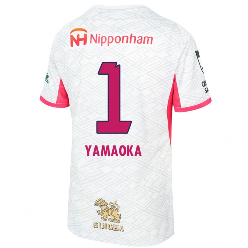 Danxen Barn Kumpei Yamaoka #1 Vit Sakura Rosa Bortatröja Matchtröjor 2025/26 Tröjor T-Tröja