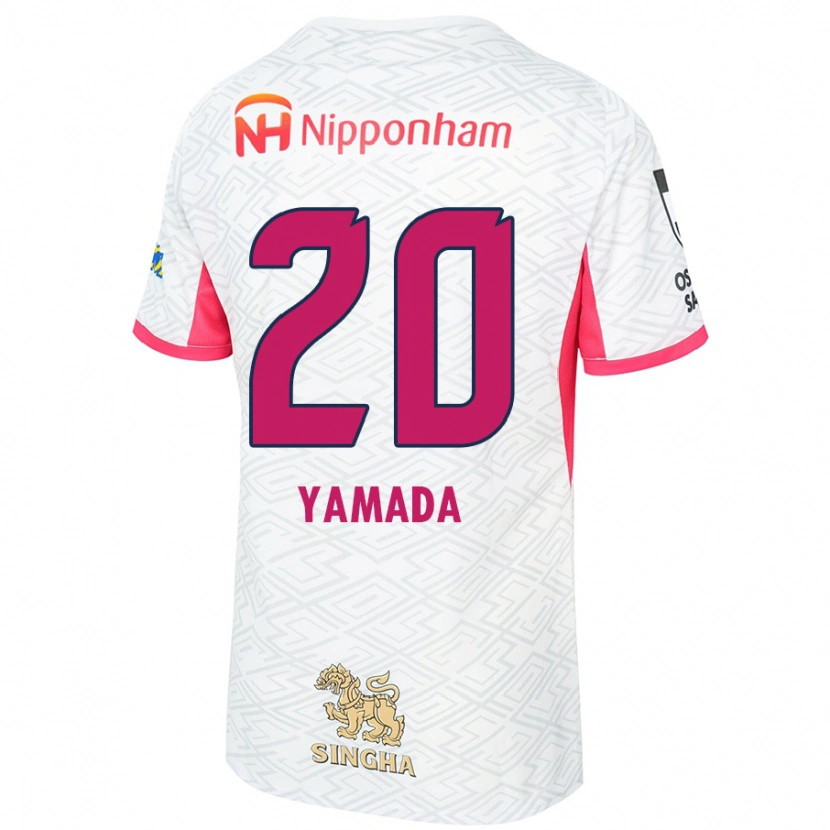 Danxen Barn Kotaro Yamada #20 Vit Sakura Rosa Bortatröja Matchtröjor 2025/26 Tröjor T-Tröja