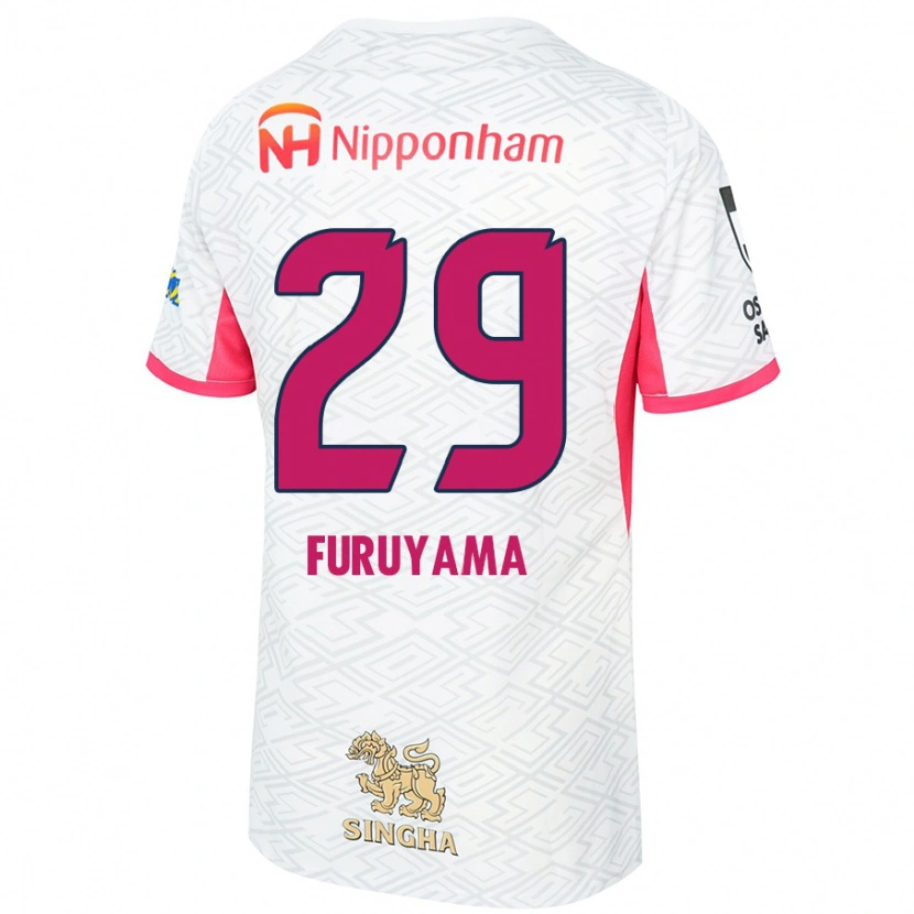 Danxen Barn Kengo Furuyama #29 Vit Sakura Rosa Bortatröja Matchtröjor 2025/26 Tröjor T-Tröja