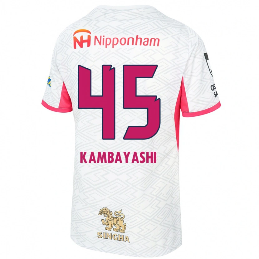 Danxen Barn Go Kambayashi #45 Vit Sakura Rosa Bortatröja Matchtröjor 2025/26 Tröjor T-Tröja