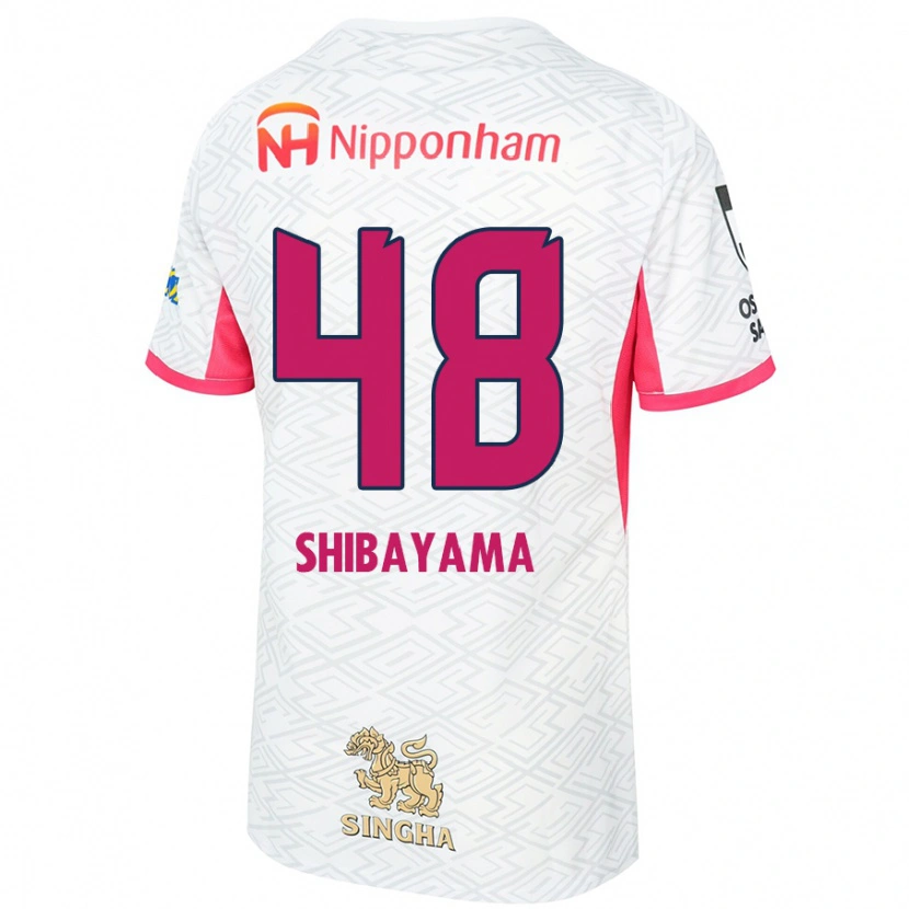 Danxen Barn Masaya Shibayama #48 Vit Sakura Rosa Bortatröja Matchtröjor 2025/26 Tröjor T-Tröja