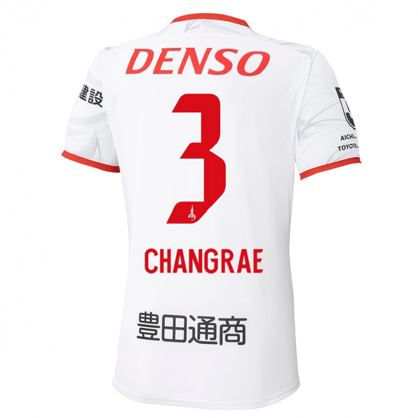 Danxen Barn Chang-Rae Ha #3 Vit Röd Bortatröja Matchtröjor 2025/26 Tröjor T-Tröja