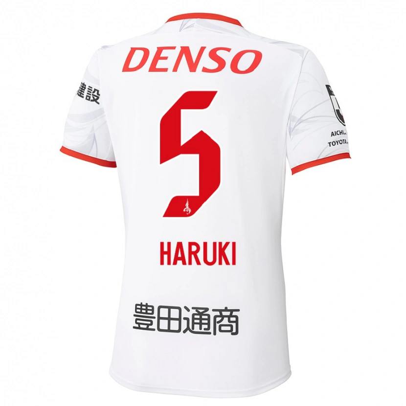 Danxen Barn Haruki Yoshida #5 Vit Röd Bortatröja Matchtröjor 2025/26 Tröjor T-Tröja